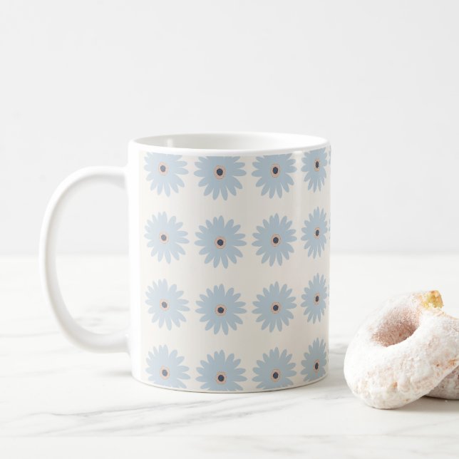 Taza De Café Margarita azul claro (Con donut)