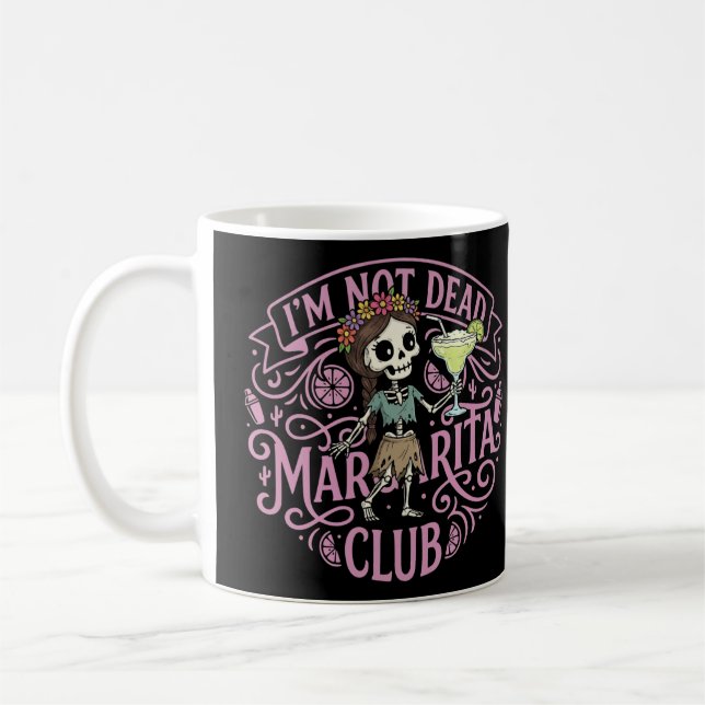 Taza De Café Margarita Esqueleta Monada (Izquierda)