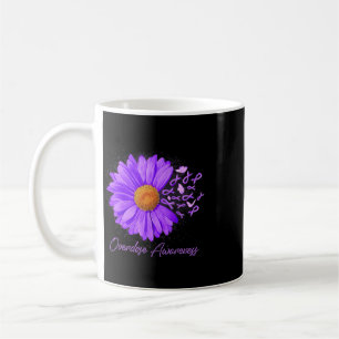 Taza De Café Margarita Mariposa Cinta Morada Conciencia Sobredo
