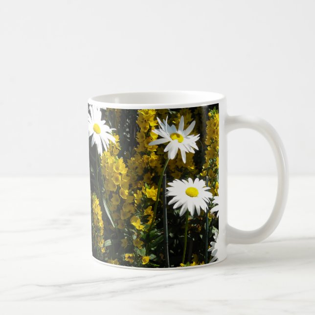 Taza De Café Margaritas blancas (Derecha)