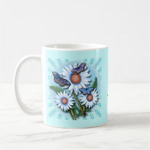 Taza De Café Margaritas Butterfly Blue