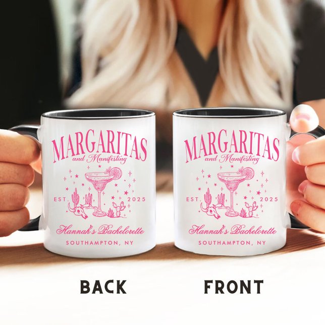 Taza De Café Margaritas Retro Modernas y Bach Rayado de Matrimo (Subido por el creador)