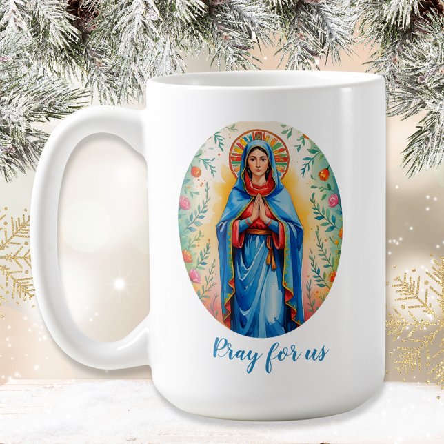 Taza De Café María Católica Religiosa (Subido por el creador)