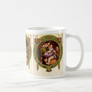 Taza De Café Maria y Jesús con acebo
