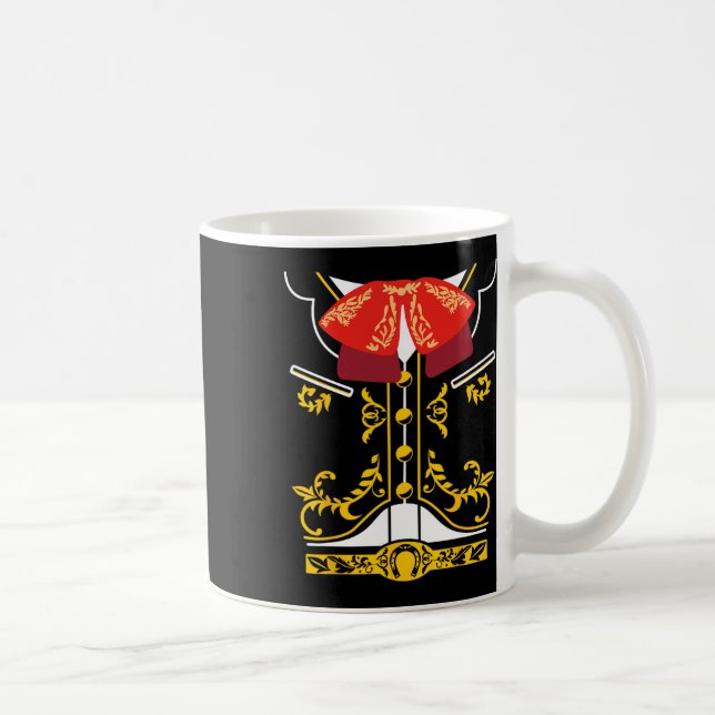 Taza De Café Mariachi Tee Charro Cinco De Mayo (Derecha)