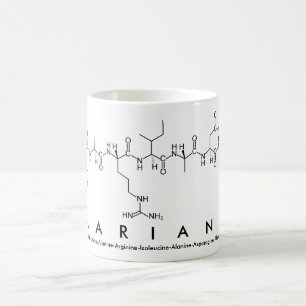 Taza De Café Mariana peptide name mug