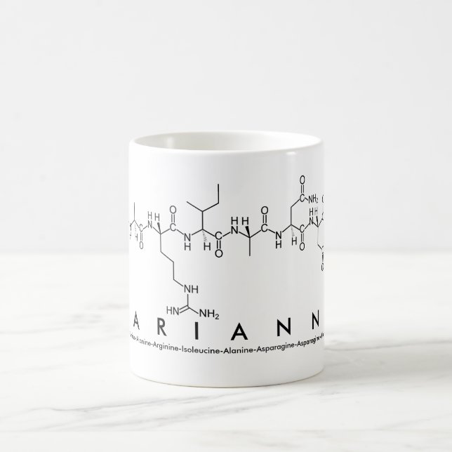 Taza De Café Marianna peptide name mug (Centro)