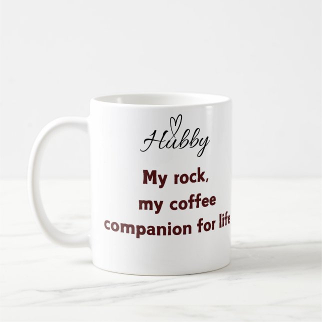 Taza De Café Marido Coffee Mug - My Rock, My Coffion Companion (Izquierda)