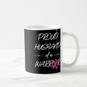 Taza De Café Marido De Un Guerrero Concienciación Sobre El Cánc