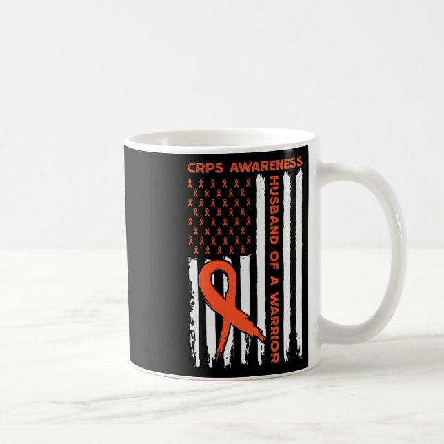 Taza De Café Marido De Un Guerrero Crps Conciencia Mes Naranja  (Derecha)