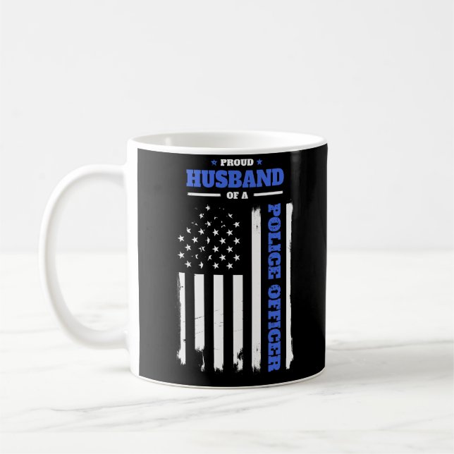 Taza De Café Marido orgulloso de una bandera apenada del (Izquierda)