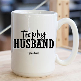 Taza De Café Marido trofeo gracioso
