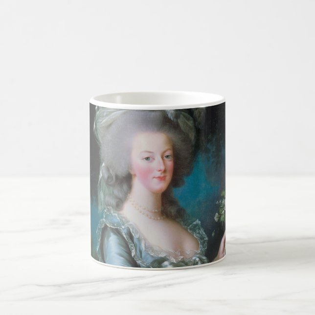 Taza De Café Marie Antoinette con un Rosa de Elisabeth Le Brun  (Centro)