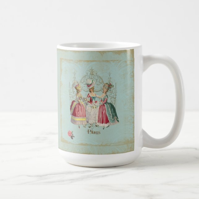 Taza De Café Marie Antoinette, damas de París francesas (Derecha)