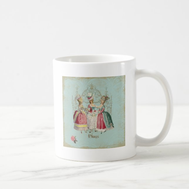 Taza De Café Marie Antoinette, damas de París francesas (Derecha)