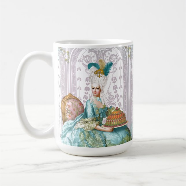 Taza De Café Marie Antoinette en Aqua (Izquierda)