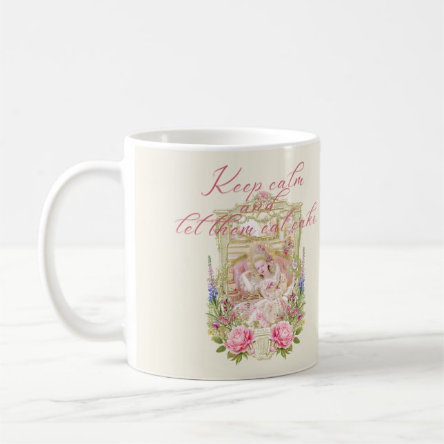 Taza De Café Marie Antoinette let them eat cake Mug (Izquierda)