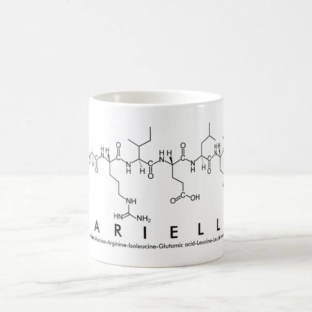 Taza De Café Mariella peptide nombre mug (Centro)