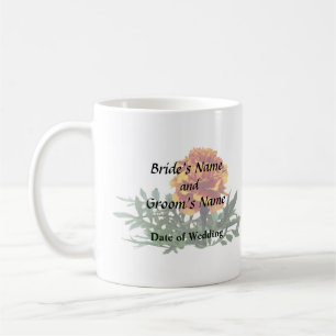 Taza De Café Marigold Naranja con los consejos amarillos