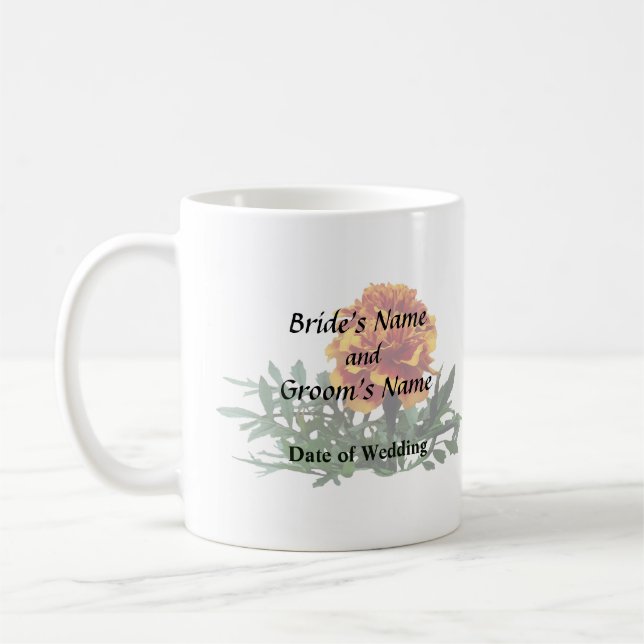 Taza De Café Marigold Naranja con los consejos amarillos (Izquierda)