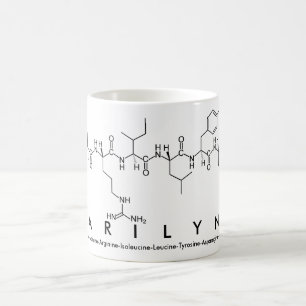 Taza De Café Marilynn peptide name mug