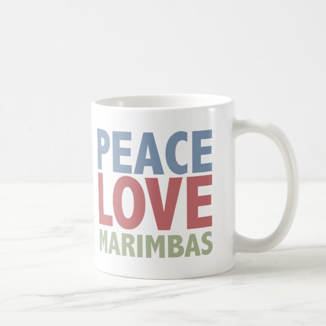 Taza De Café Marimbas del amor de la paz (Derecha)