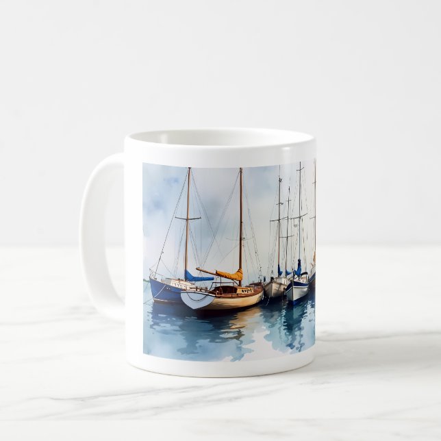 Taza De Café marina #4 (Anverso izquierdo)