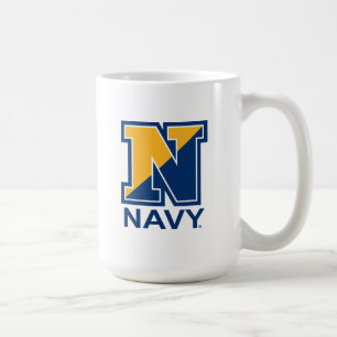 Taza De Café Marina de Estados Unidos   N inicial de la marina