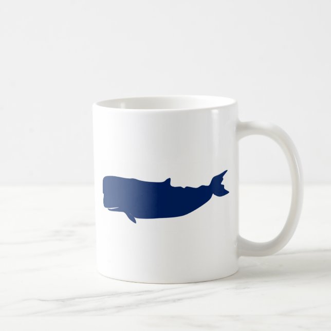 Taza De Café Marina de guerra de la ballena (Derecha)