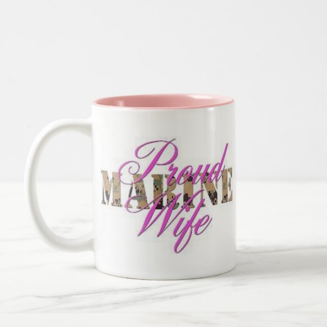 Taza de café marina de la esposa (Izquierda)
