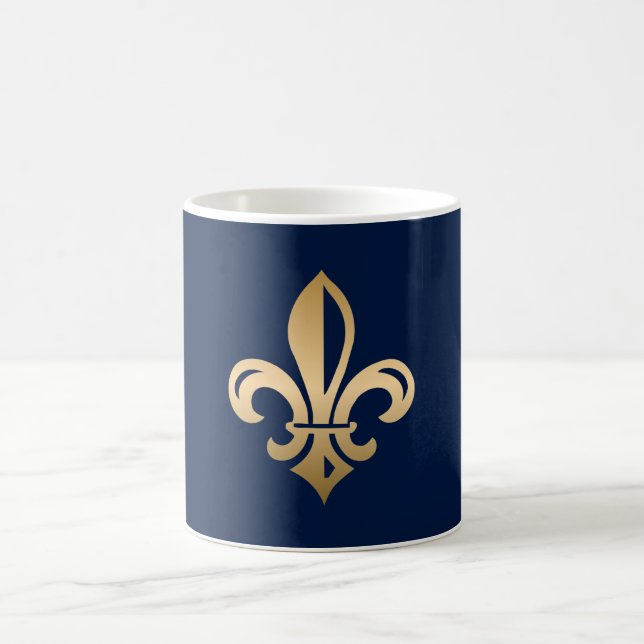 Taza De Café Marina de lujo de oro de Lis (Centro)