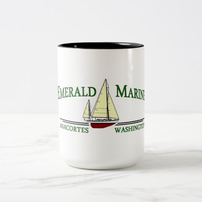Taza de café marina esmeralda (Centro)