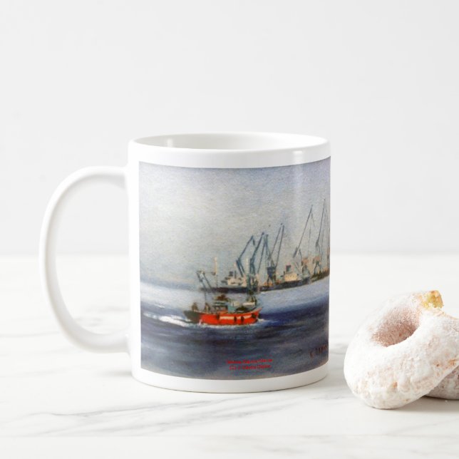 Taza De Café Marina/Mariña/Seascape (Con donut)