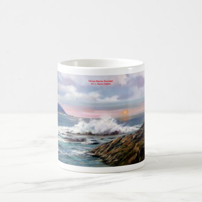 Taza De Café Marina/Mariña/Seascape (Centro)