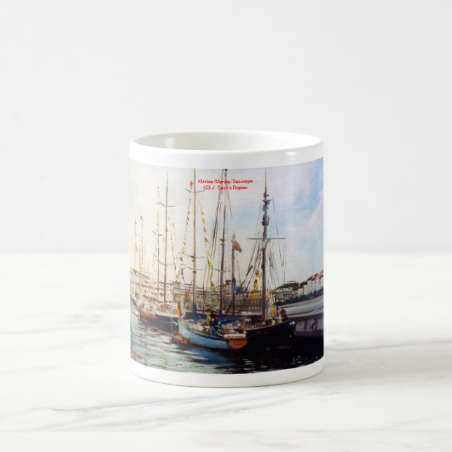 Taza De Café Marina/Mariña/Seascape (Centro)