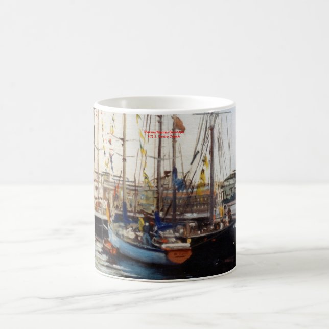 Taza De Café Marina/Mariña/Seascape (Centro)