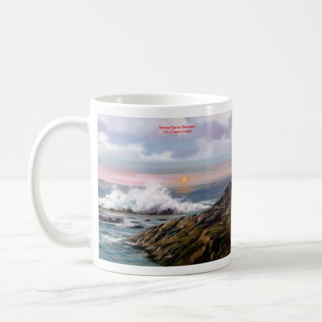 Taza De Café Marina/Mariña/Seascape (Izquierda)