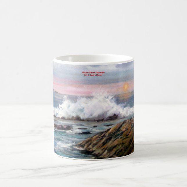 Taza De Café Marina/Mariña/Seascape (Centro)