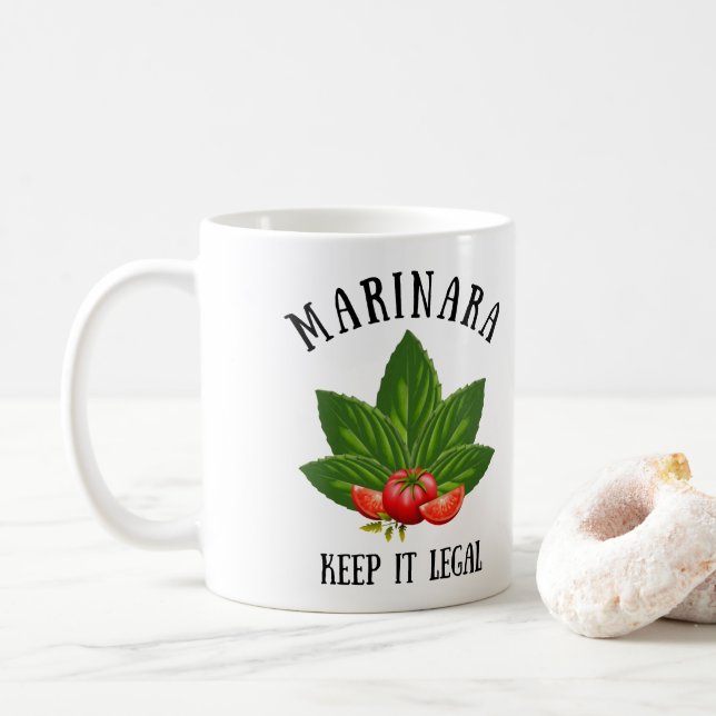 Taza De Café Marinara mantenga su fundamento jurídico deja toma (Con donut)