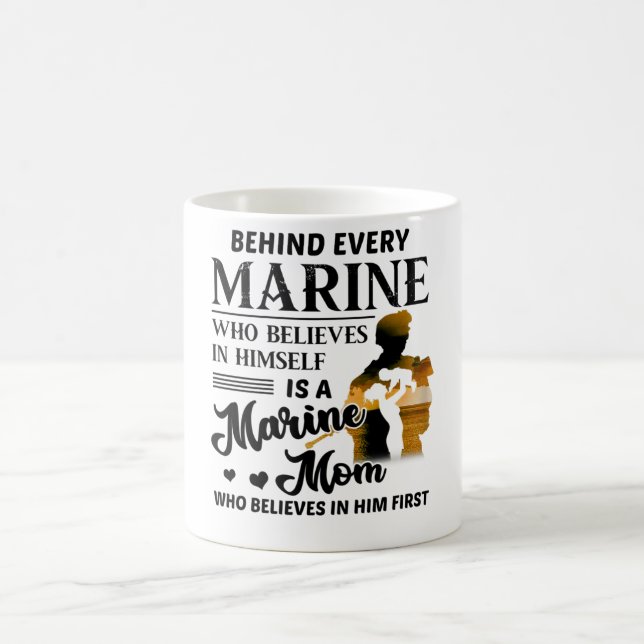 Taza De Café Marine Quien Se Cree Es Una Madre Marina Vetera (Centro)