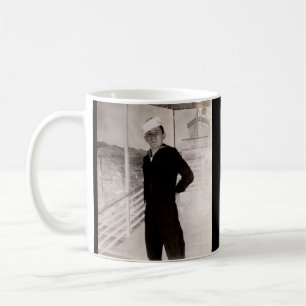 Taza De Café Marinero imprudente de los años 1940