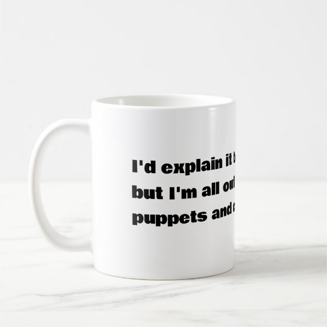 Taza De Café Marionetas y cirayones (Izquierda)