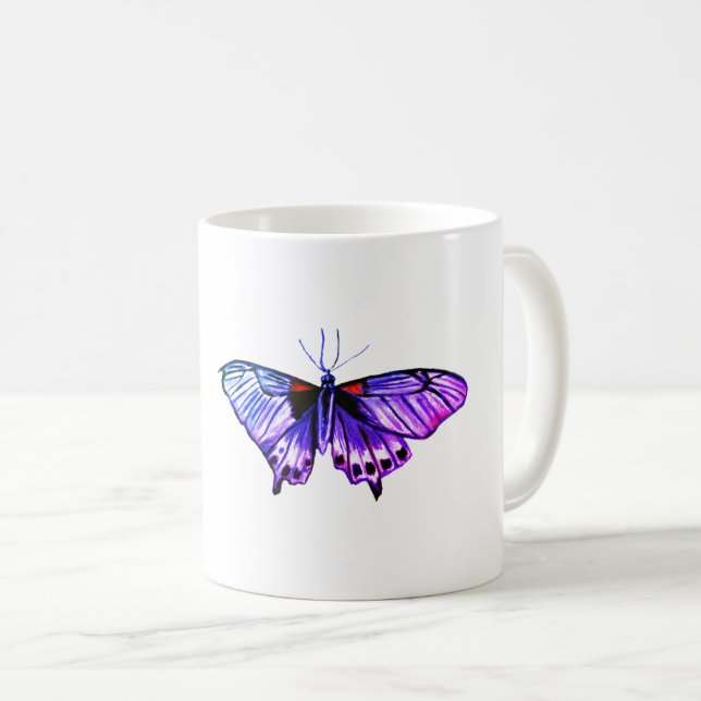Taza De Café Mariposa (Anverso derecho)