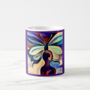 Taza De Café Mariposa animal espiritual 2