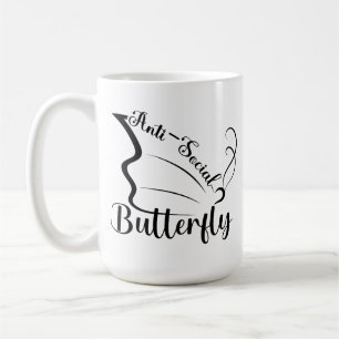 Taza De Café Mariposa antisocial