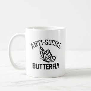 Taza De Café Mariposa antisocial