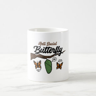 Taza De Café Mariposa antisocial