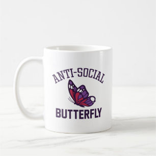Taza De Café Mariposa antisocial