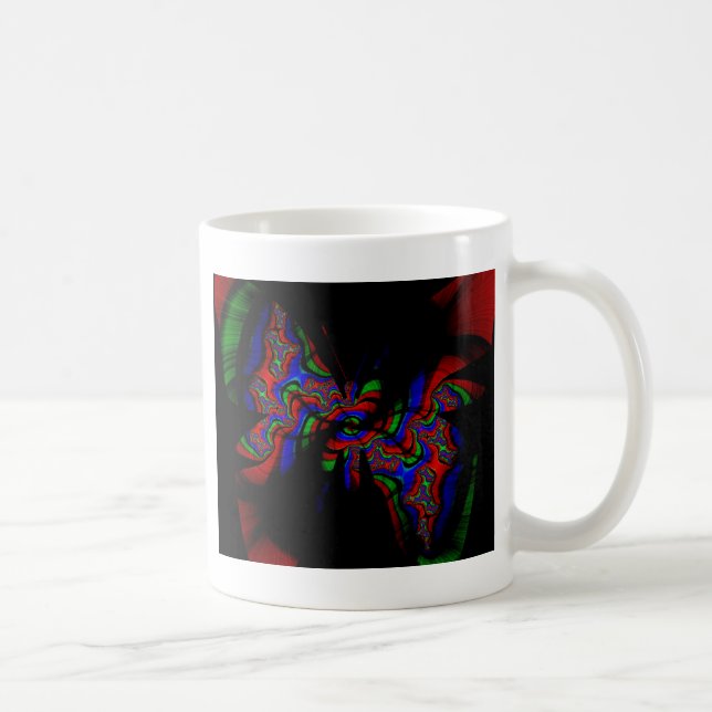 Taza De Café mariposa arco iris (Derecha)