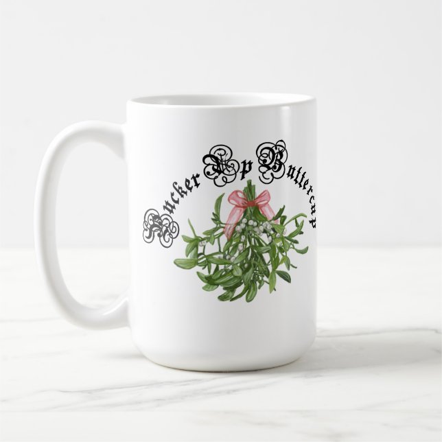Taza De Café Mariposa arriba * Mistletoon encendido (Izquierda)